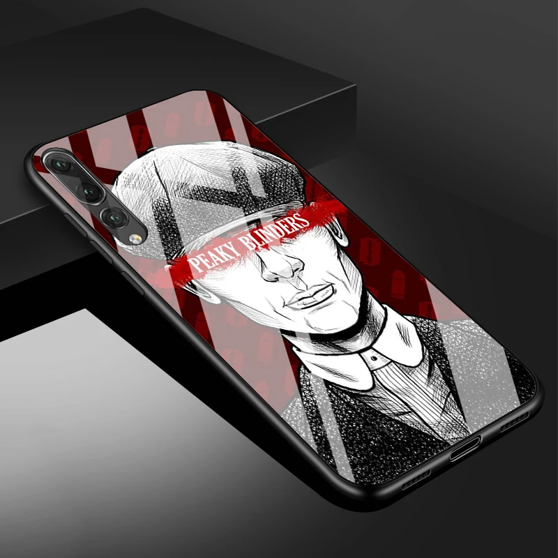 cute huawei phone cases Peaky Blinders Cross Logo Tempered Glass Case For Huawei P20 P30 Lite Pro Mate20 honor 8X 10Lite Cover Protective Fundas silicone case for huawei phone Cases For Huawei