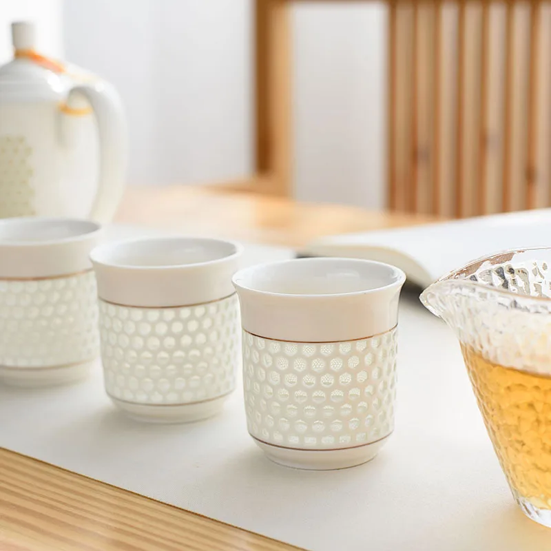 Traditional Chinese Blue White Porcelain Tea Set Green Puer Tea Cup Pot Ceramic Teapot Kungfu Teaset Teatime Drinkware Teaware