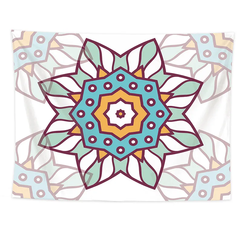 Индийская Мандала настенный гобелен большой размер настенное одеяло Boho Deco для спальни коврик для йоги шаль ковер высокое качество