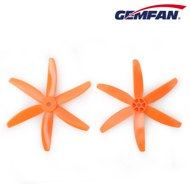 2 пары/4 шт. Gemfan 6 лезвия 5x4x6 5040 5040R CW CCW Пропеллер для 1806 2205 моторов ZMR250 QAV250 280 Дрон