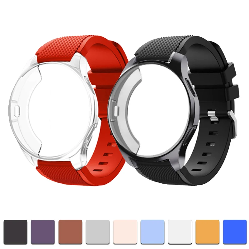 Чехол для часов + ремешок Samsung gear S3 Frontier Galaxy watch 46 мм 42 м 22 мм/20 смарт и защитный