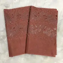 Нигерийский геле повязка на голову в африканском стиле ткань бисером кружева высокого качества африканский ASO OKE с бисером и камнями для вечерние 2 шт./лот