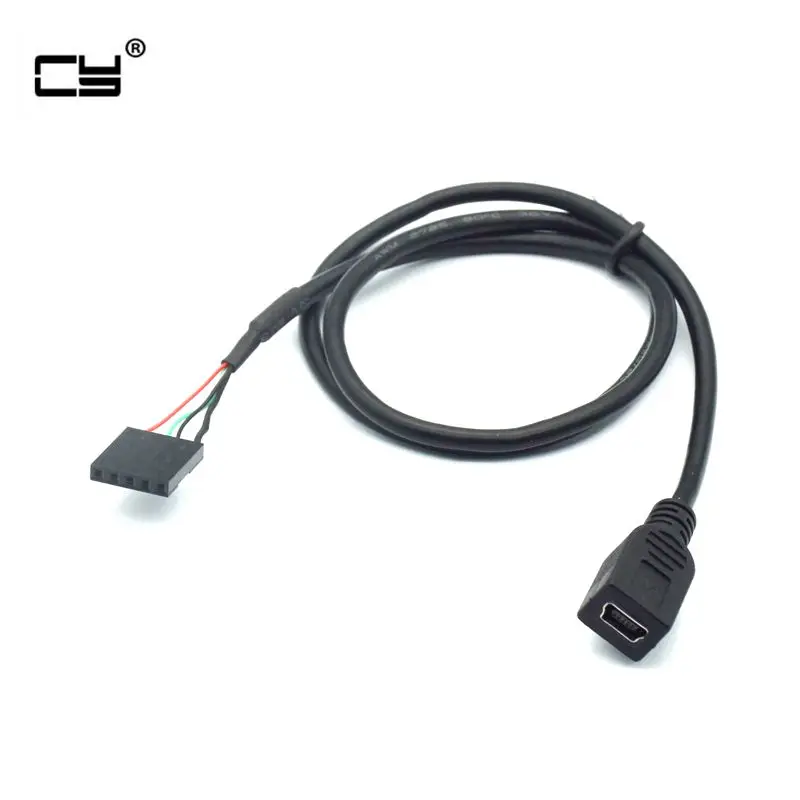 Mini USB 5 Pin Female to Dupont 5Pin Header PCB Motherboard Adapter Cable 50cm | Компьютеры и офис