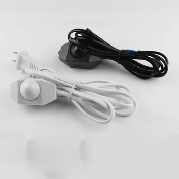 

1PC 1.8M US / EU Plug No Polarity AWG Switch Dimming Cable Light Modulator Lamp Line Dimmer cord 110-220V, Light modulator