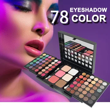 

78 Colors Makeup Pallete Matte Eyeshadow Lasting Silky Powder Trimming Concealer Lipgloss Makeup Set SP99
