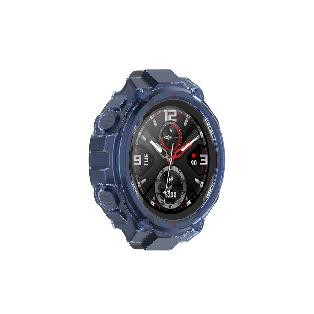 Watch Case Watch Protective Case Watch Cover Watch Protective Cover TPU Protective Case Bumper Protective Case For Huami Amazfit T-Rex / Trex Pro TPU Case Soft Protective Cover Shell Bumper Frame Protector Bracelet