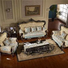 Hohe qualität Anti slip Sofa Abdeckung Jacquard Spitze Sofa cushioncover Für Wohnzimmer 1/2/3/4 sitzer couch abdeckung set benutzerdefinierte größe