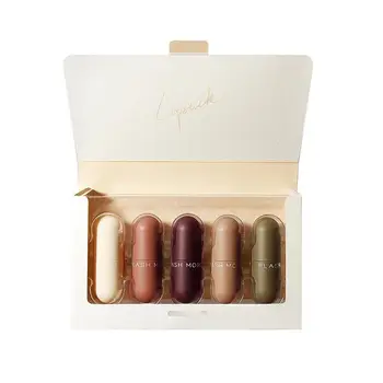 

Pocket Mini Capsule Lipstick Matte Matte Lipstick Lipstick Waterproof Long Lip Gloss Lip Stick Balm Makeup Cosmetics