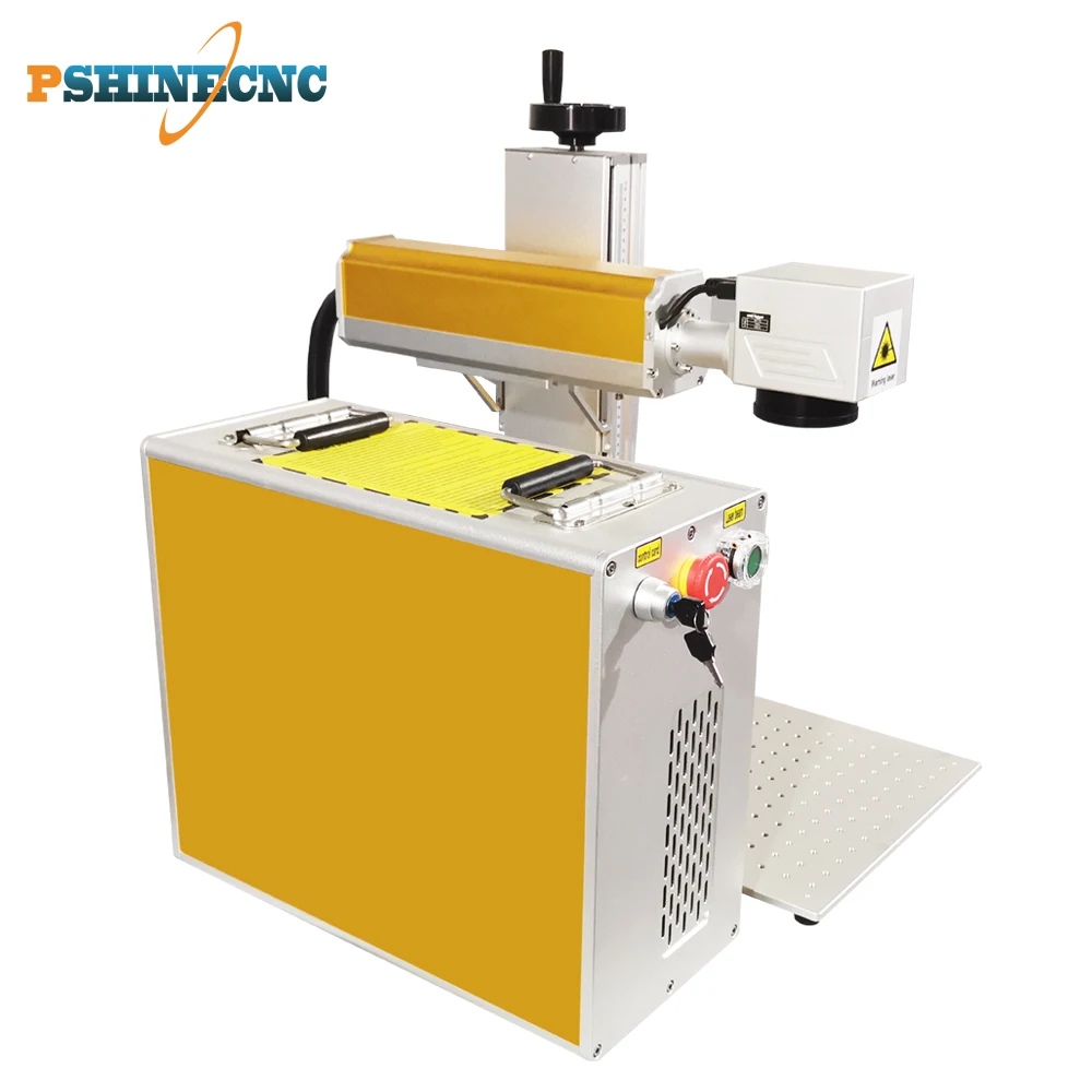 Pshinecnc full cover electric cutting marking machine fiber optic laser |
