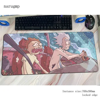 

rick and morty mouse pad 700x300x4mm gaming mousepad anime 3d office notbook desk mat Fashion padmouse games pc gamer mats