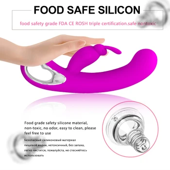 OLO Rabbit Dildo Vibrator Clitoris Stimulator 12 Speeds G-spot Massage Female Masturbation Sex Toy for Women Adult Products 4