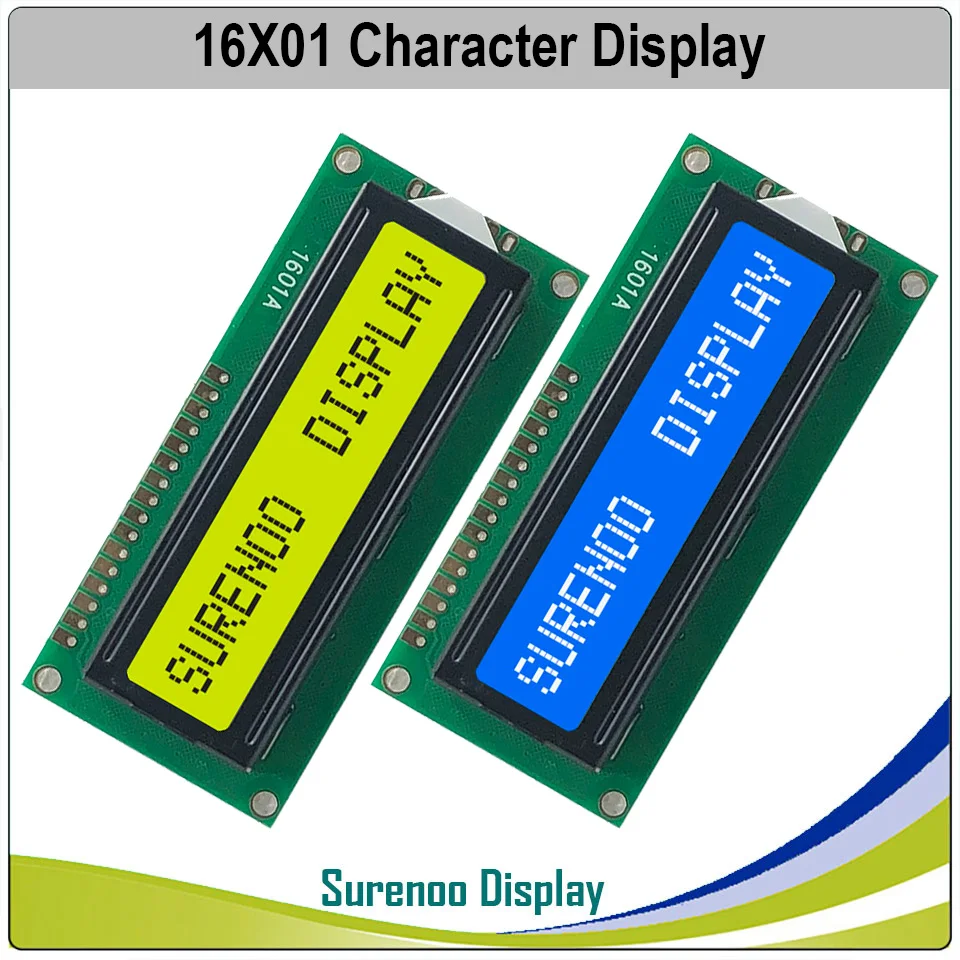 161 16X1 1601 символьный ЖК-модуль дисплей экран LCM синий желтый зеленый с подсветкой