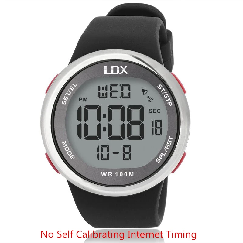LOX самокалибрующиеся Интернет-часы для мужчин спортивные часы водонепроницаемые 100 м цифровые часы для плавания и дайвинга наручные часы Montre Homme - Цвет: NY  005