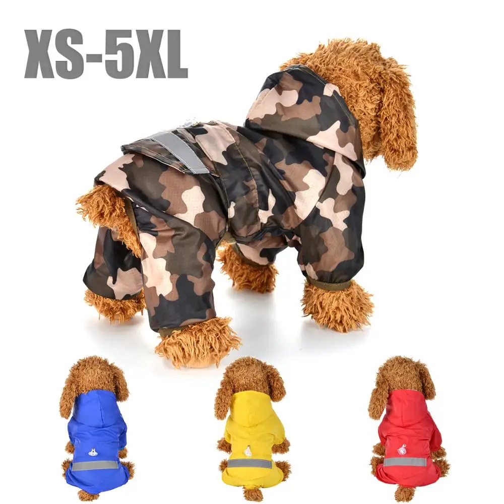 Dog Clothes Transparent Raincoats Dog Raincoat Waterproof Rain Dog