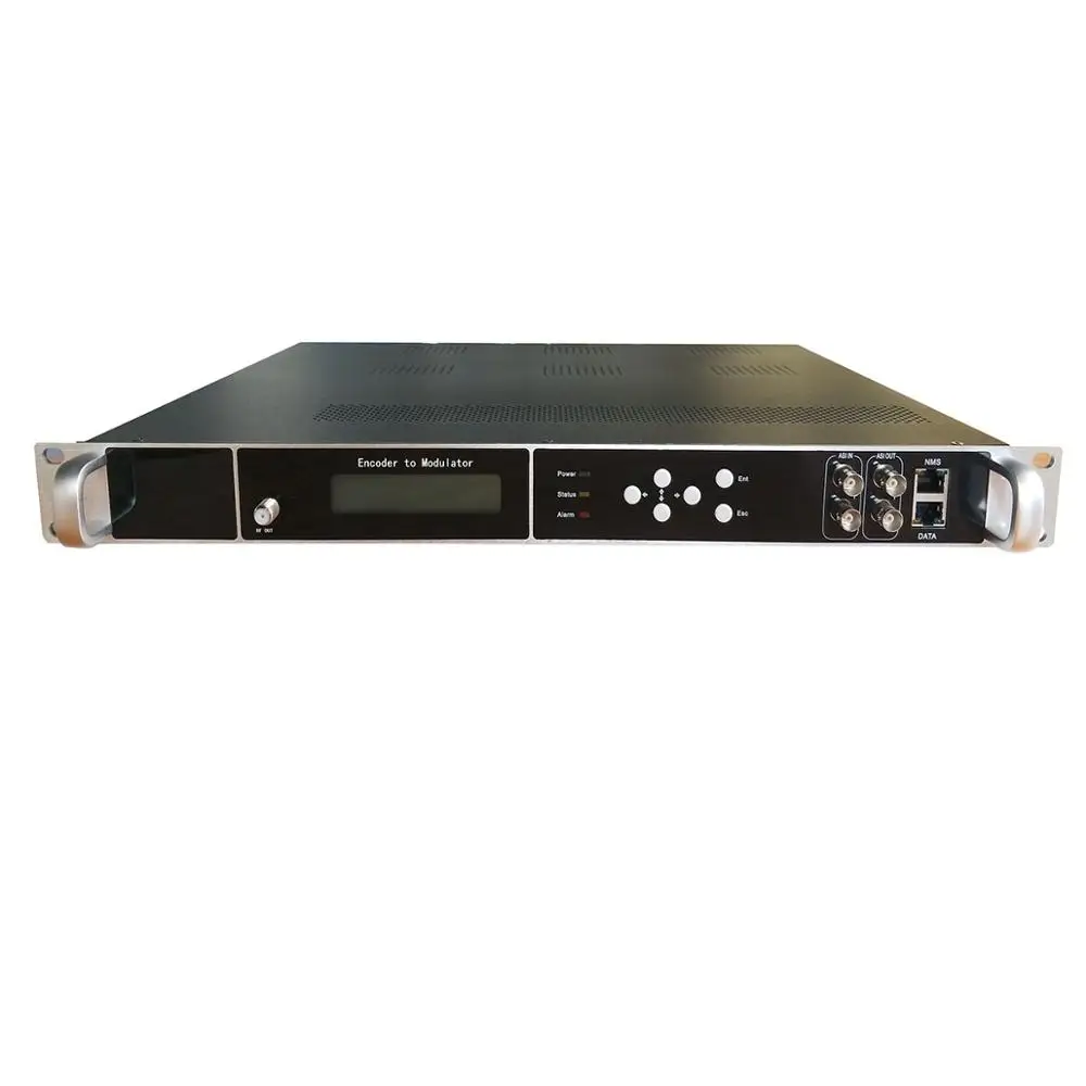 

4 SD Coded Modulators AV Audio Video to Radio Frequency (DVB-T / C / ATSC / ISDB) / IP / ASI Cable TV Modulator