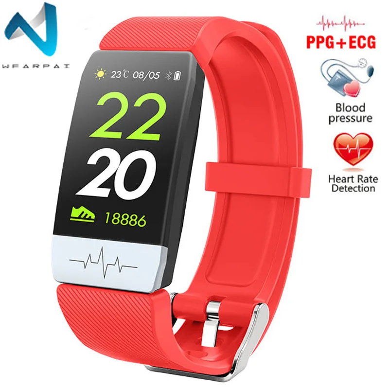 Wearpai ЭКГ PPG Смарт-часы для женщин фитнес-трекер IP67 водонепроницаемые спортивные