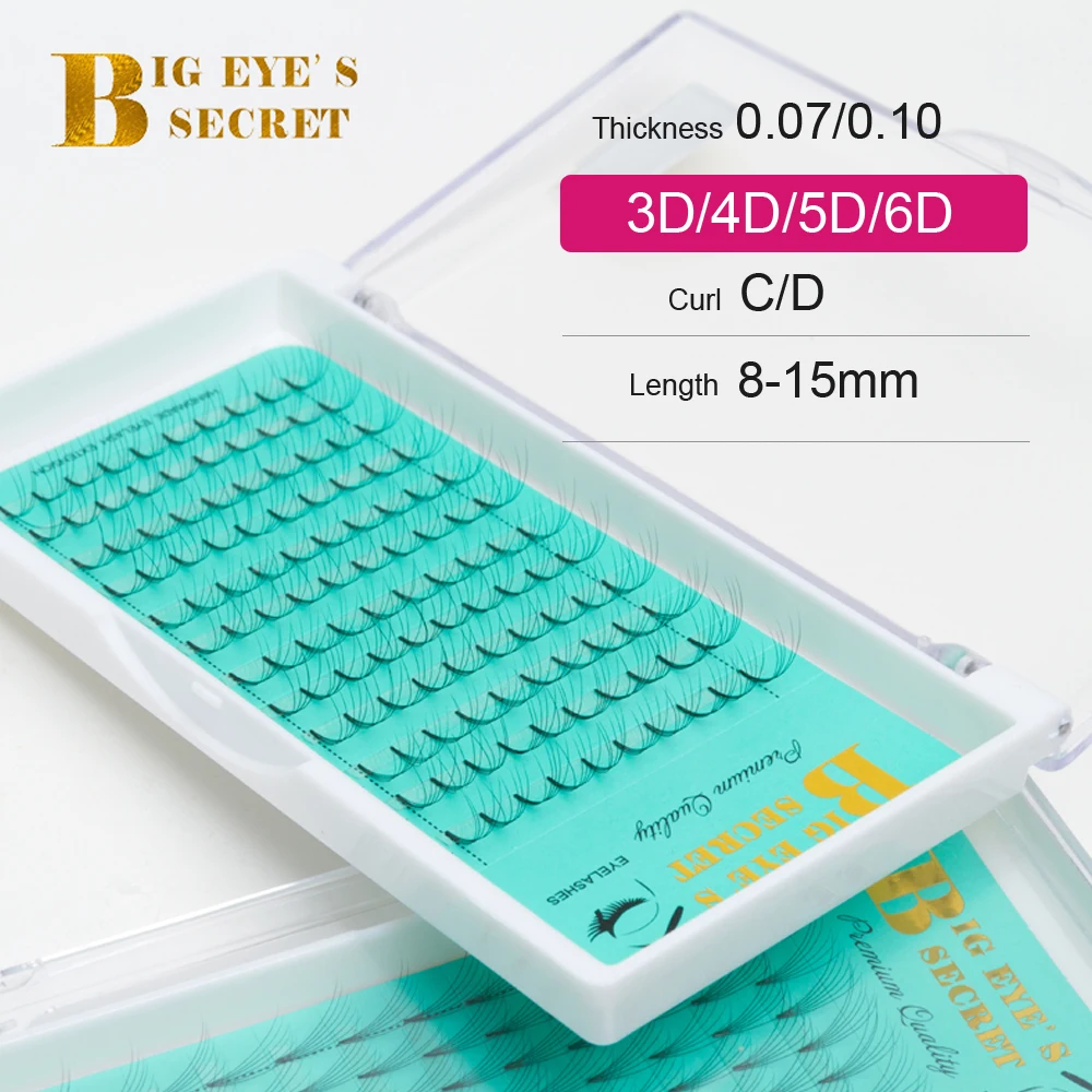 

Big eye's secret Premade Volume Fans Lash Russian Volume Short Stem Eyelash Extensions Faux Mink Pre made Lash Extension