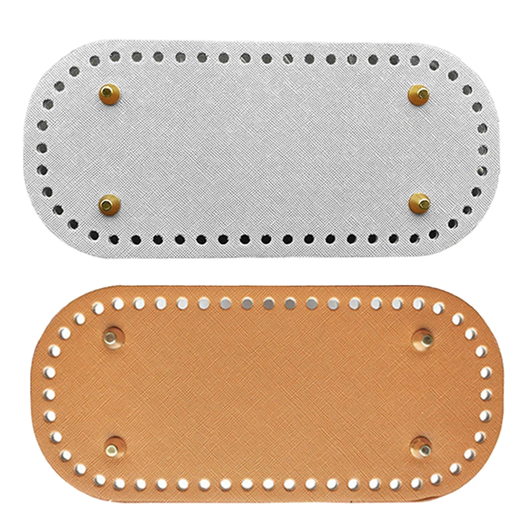 2x Leather DIY Knitting Bags Bottom Mat Pad Bag Shaper Cushion Pad Insert Replacement Bag Making Accessory 2x Leather DIY Knitting Bags Bottom Mat Pad Bag Shaper Cushion Pad Insert Replacement Bag Making Accessory