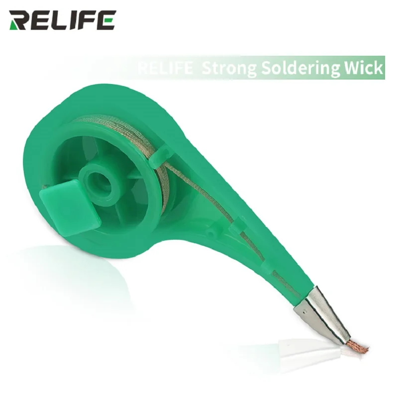 

RELIFE 1.5-3.5mm Width Soldering Wick Desoldering Wires Anti-scalding Nozzle Precision Tin Strip Remover Wire for PCB Tin Wire