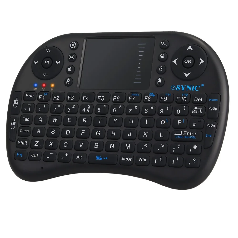 Proster 2,4G Беспроводная миниатюрная клавиатура с тачпадом клавиатура сенсорная панель для ПК Беспроводная клавиатура с беспроводным приемником