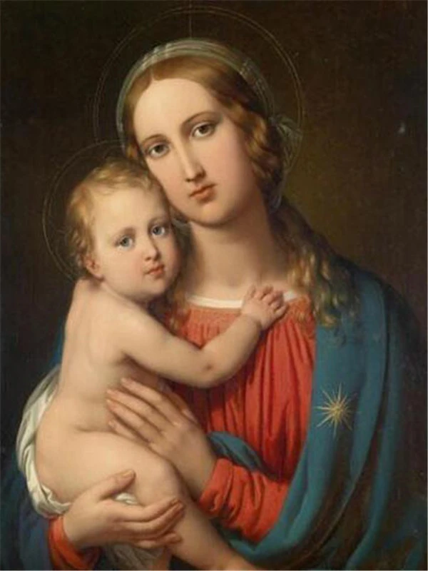 Полный Круглый алмазная, мозаичная, религиозная Madonna значок 5D DIY алмазная живопись Девы Марии религиозных икон, алмазная вышивка стены искусства - Цвет: 6