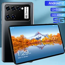 

M12 Pad Tablet 8 Inch 12GB RAM 512GB ROM WPS Office Android12 Deca Core Dual Sim GPS Google Play 48MP Free Keyboard 5G Tablette