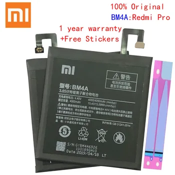 

BM4A Battery For Xiaomi Redmi Pro Replacement 4000mAh High Capacity Mobile Phone Bateria
