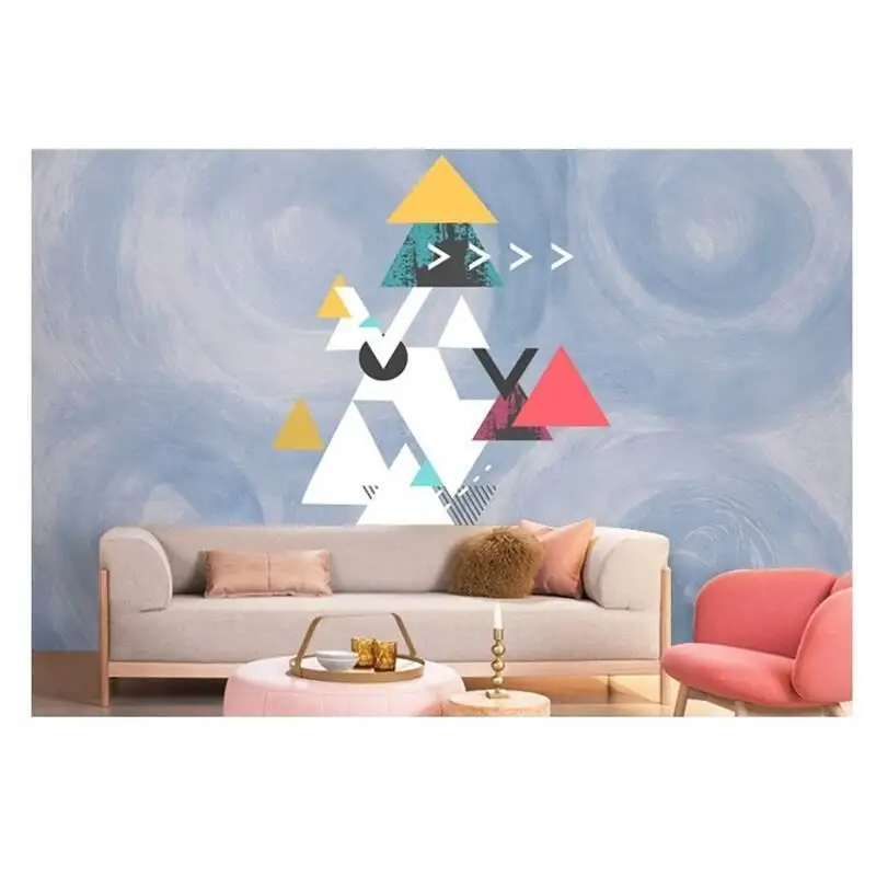Version T Parati Papeis Fotobehang геометрический фон Behang Para настенная бумага Parede Infantil Papier Peint De Pared Papel Tapiz обои - Цвет: Version T