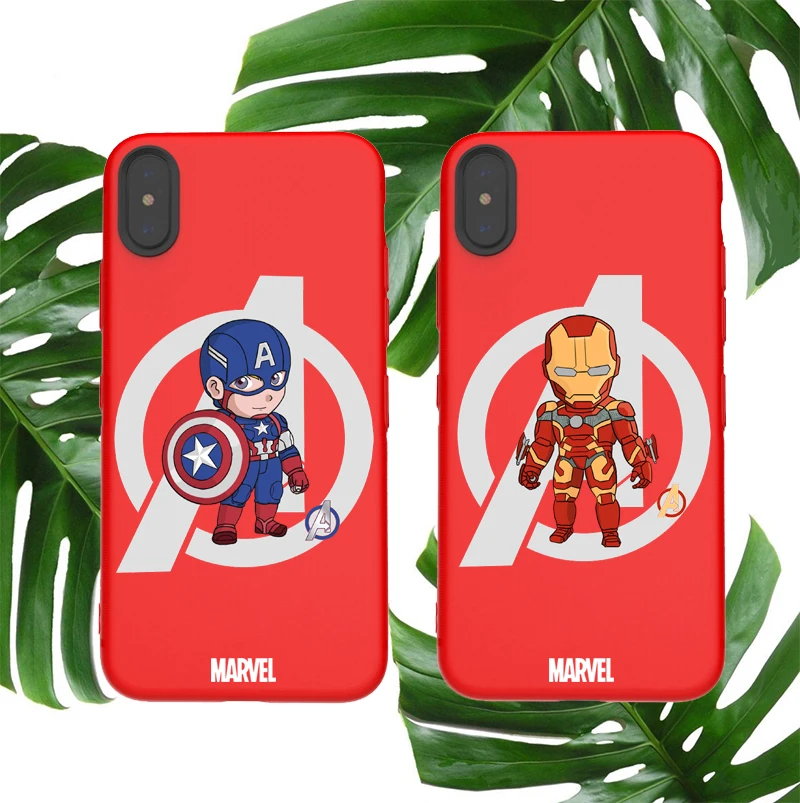 

Soft Case For Iphone X 11 Pro Max Xs Xr 8 7 6 6s Plus Silicon Phone Cover Cartoon Marvel Iron Man Hulk Avengers Fundas11 Pro Max