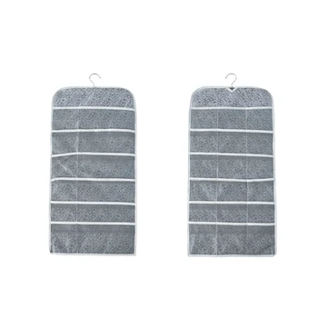 

Non Woven Hanging Storage Bag Folding Bra Underwear Socks Bedroom Door Wall Waterproof Multi Pocket Bathroom Organizer Home