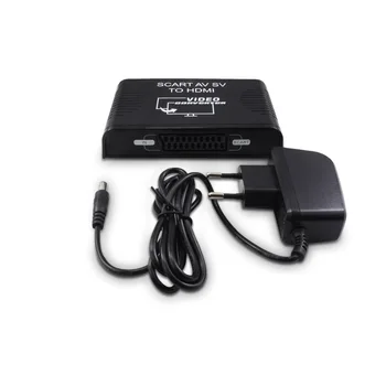 

3 In 1 Video Converter Box Anti Oxidation AV SV SCART To HDMI 1080P HD High Resolution For HDTV Audio Adapter Durable Recorder