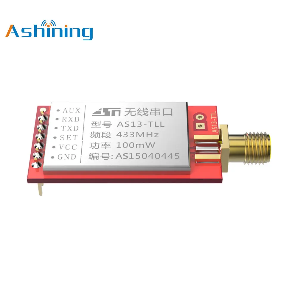 AS13 TTL 433mhz 100mW SI4438 Wireless Transmitter Receiver RF Module 2