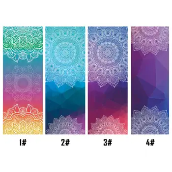 

High Quality Double-sided Non-slip Sweat Absorbent Yoga Mat Towel Colorful Printing Fitness Blanket Practice Pilates Blanket