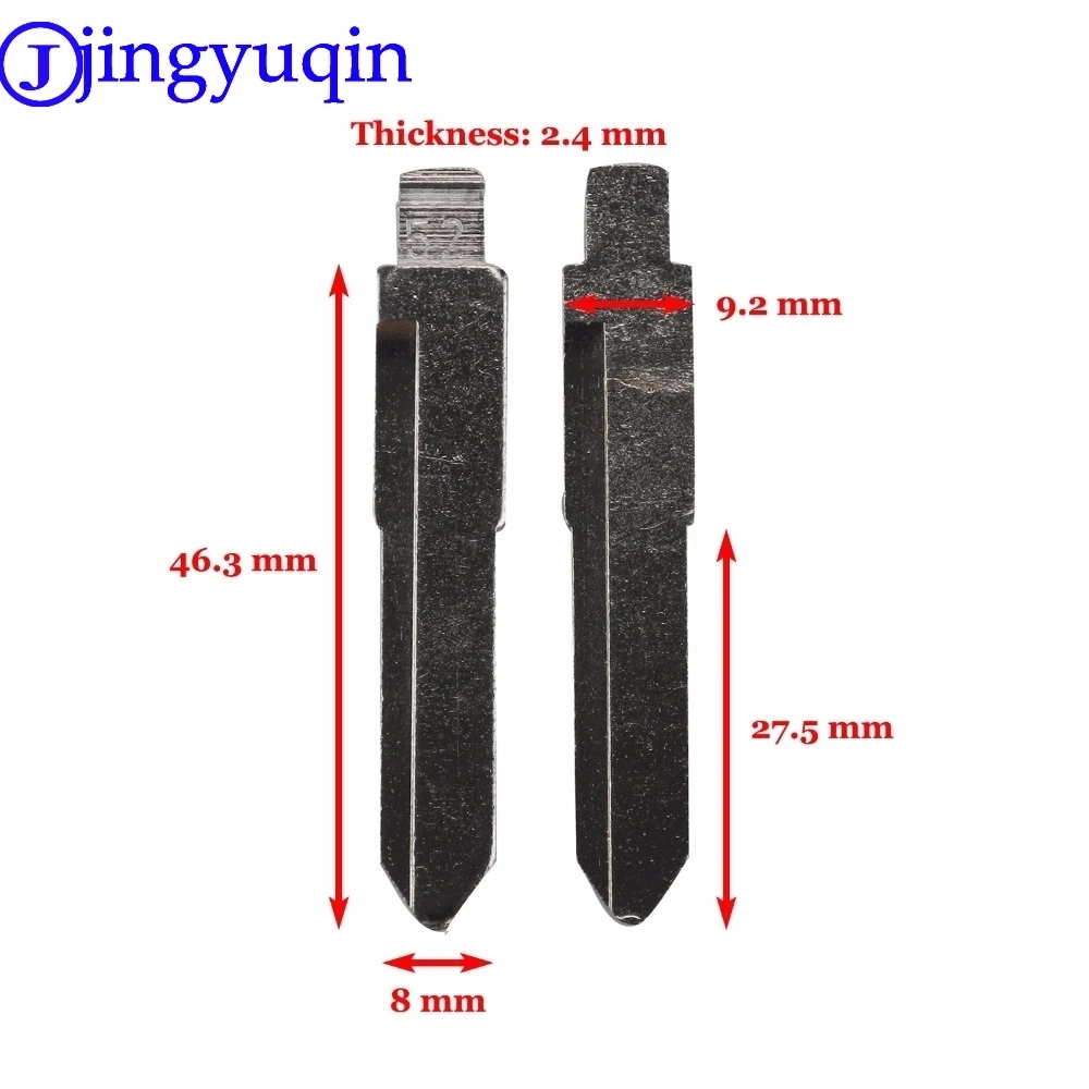 

Jingyuqin 1p сменный пульт дистанционного управления складной ключ для Suzuki быстрая замена необработанное лезвие