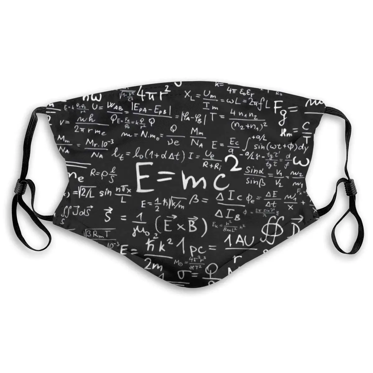 

Dark Blackboard Word Math Print Mouth Masks With Filter Washable And Reusable Anti Dust Breathable Mask With Adjustable Ear