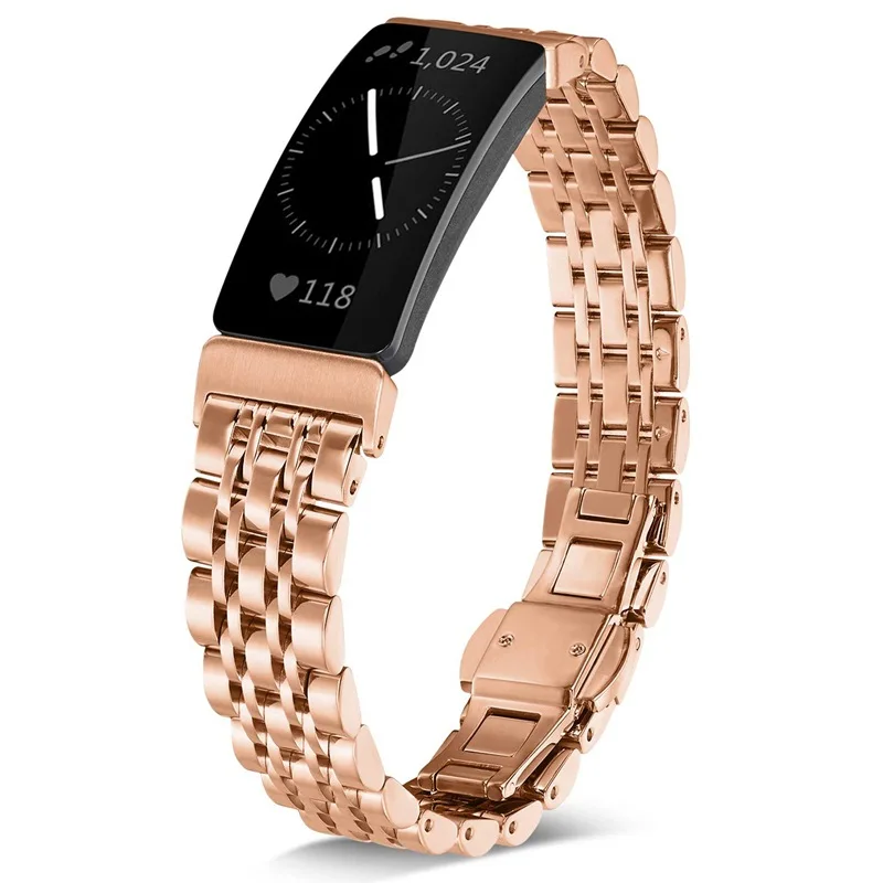 Новый модный браслет из нержавеющей стали для Fitbit Inspire сменный ремешок наручных