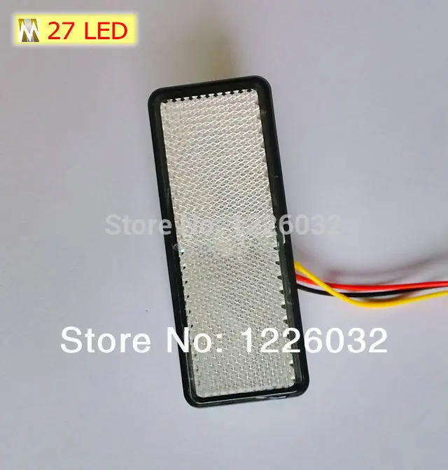 

Motorcycle LED white Lens Rectangle White Light for Universal Motorcycle Accessories ATV Scooter Reflector
