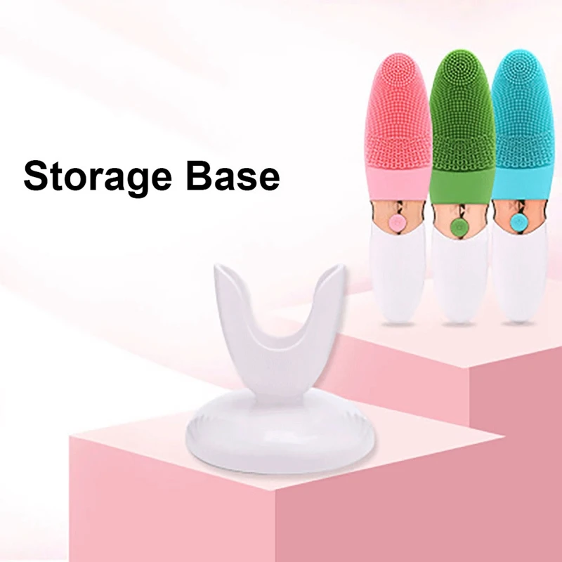 Electric Silicone Facial Cleansing Brush Face Pore Cleaner Ultrasonic Vibration Waterproof Face Washing Tool Face Scrubber