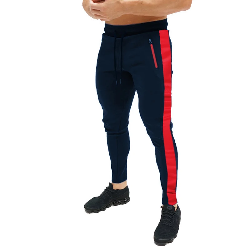 Брендовые новые спортивные штаны для бега, мужские облегающие спортивные штаны для бодибилдинга и бега, мужские спортивные штаны для