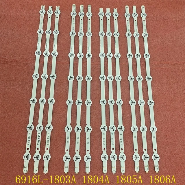 Kit 12pcs LED bar PANASONIC TX-55AS650E TX-55ASW754 TX-55AS650B 1804A 1805A