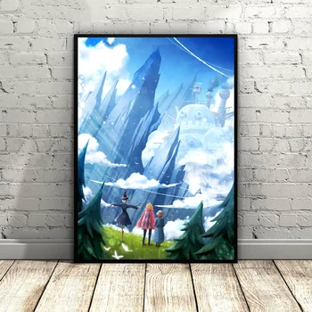 

Howl's Moving Castle movie Art canvas Poster Painting for Living Room Dropshipping