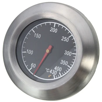 

1Pc Grill Thermometer Stainless Steel Grill Thermometer Gauge Barbecue BBQ Pit Smoker Grill Thermometer Gauge 60-430 Celsius