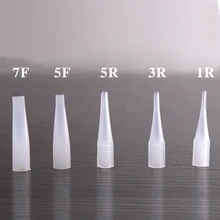 500 шт наконечники Иглы для татуировки традиционные колпачки для игл 5 размер на выбор Перманентный макияж пластиковые колпачки для татуировки подходящие для игл