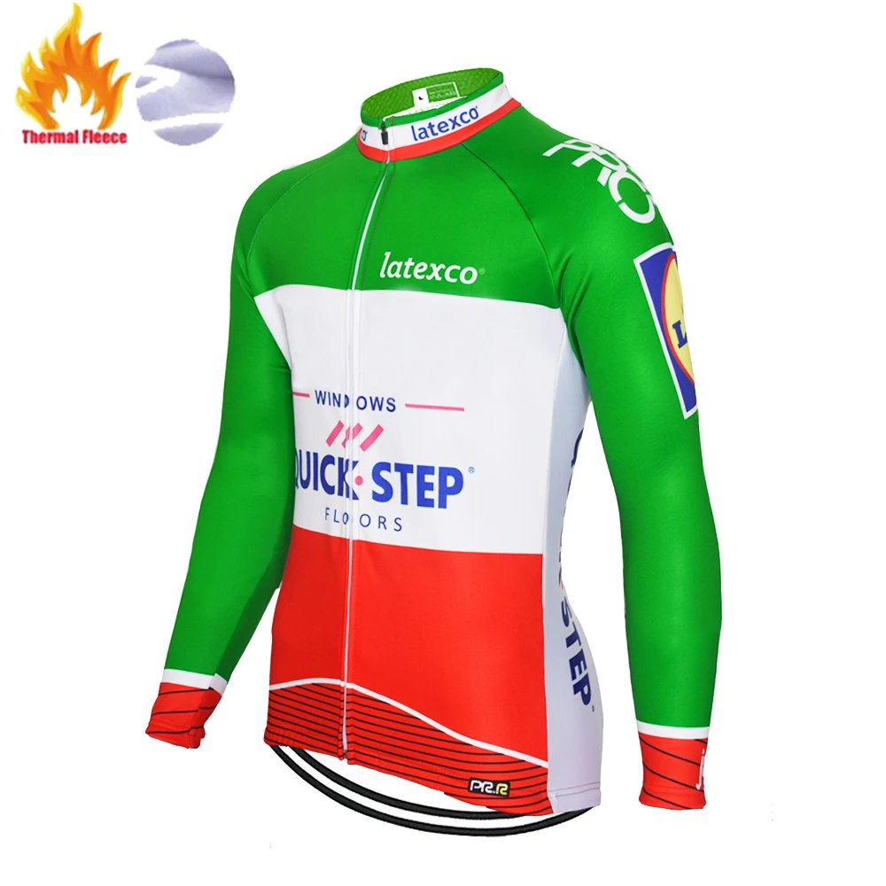 Новинка tenue cycliste homme QUICK STEP Team, велосипедная футболка с длинным рукавом, Майо invierno ciclismo hombre, велосипедная зимняя рубашка
