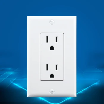

American Standard Power Socket 125V 15A Double American UL Socket NEMA5-15 US Wall Panel Socket