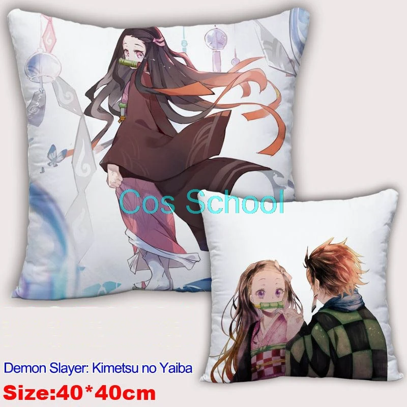 Cos школьная аниме Kamado Tanjirou Nezuko подушки Demon Slayer Kimetsu no Yaiba подушки Agatsuma Zenitsu наволочка+ подушки