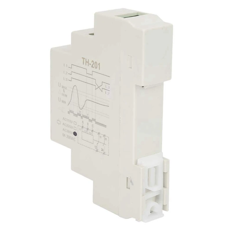 JABS AC 380V TH-201 Power Protection Relay Three Phase Four Lines Sequence Control Relays Voltage Monitor