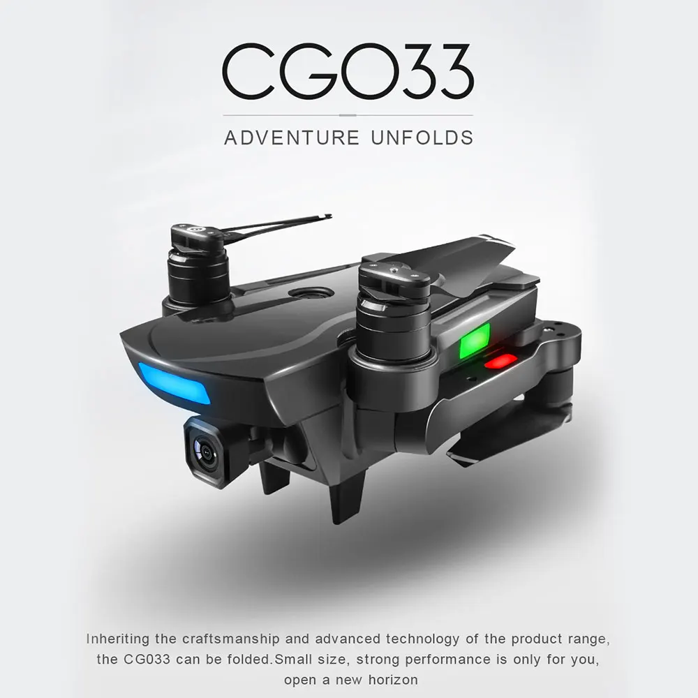 CG033 4CH 6Axis 1080P Full HD Gimbal Camera RC Drone GPS FPV WIFI Quadcopter Follow Me One Key Return Foldable vs SG906 F11