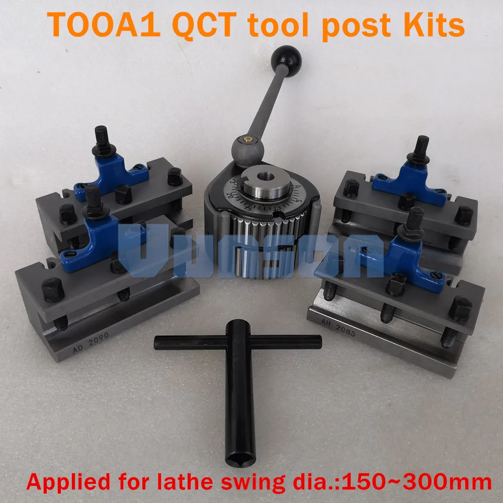 TOOA1 токарный поворотный диаметр. 150~ 300 мм быстросменный инструмент QCT пост револьверный набор включает 1 инструмент+ 4 шт. держатели инструментов
