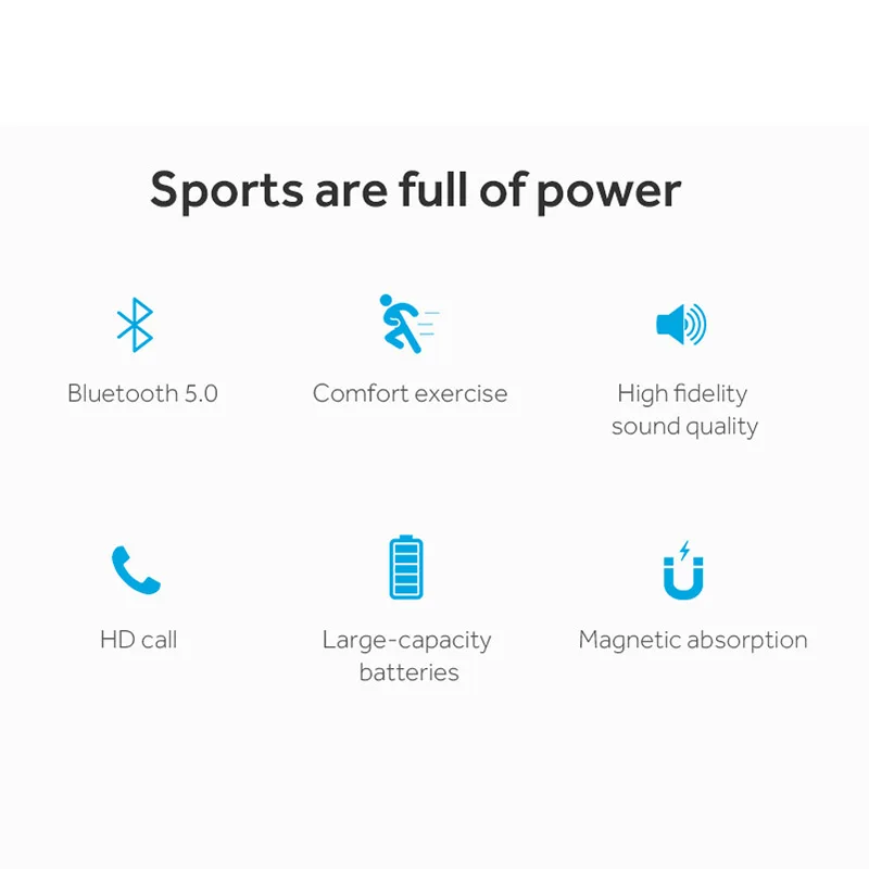 Bluetooth наушники с микрофоном, шейным ремешком, 1000 мА/ч, в режиме ожидания, 365 дней работы, 100 часов, 5,0, наушники, гарнитура с 3D эффектом, спортивные беспроводные наушники